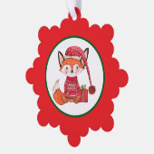 Whimsical Fox Ornament Kaart (Links)