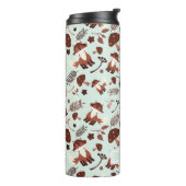 Whimsical Fox Thermische Tumbler Thermosbeker (Gedraaid links)