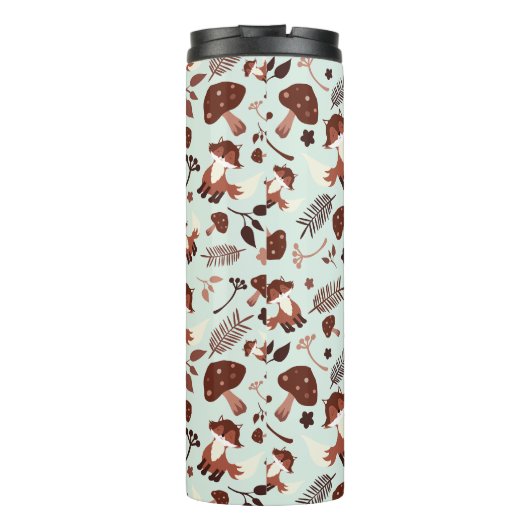 Whimsical Fox Thermische Tumbler Thermosbeker (Achterkant)