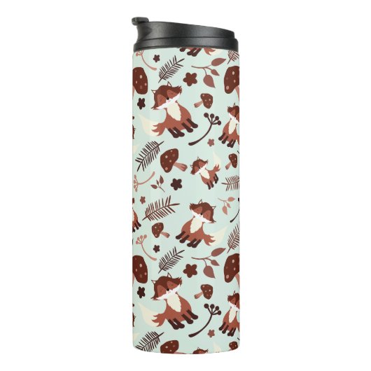 Whimsical Fox Thermosbeker (Geroteerd rechts)