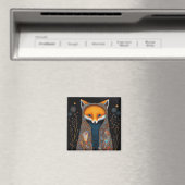 Whimsical Fox Woodland Fantasy Art Magnet (Insitu (Vaatwasser))