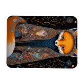Whimsical Fox Woodland Fantasy Art Magnet Magneet (Horizontaal)