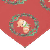 Whimsical Fox Wreath Korte Tafelloper (Hoek)