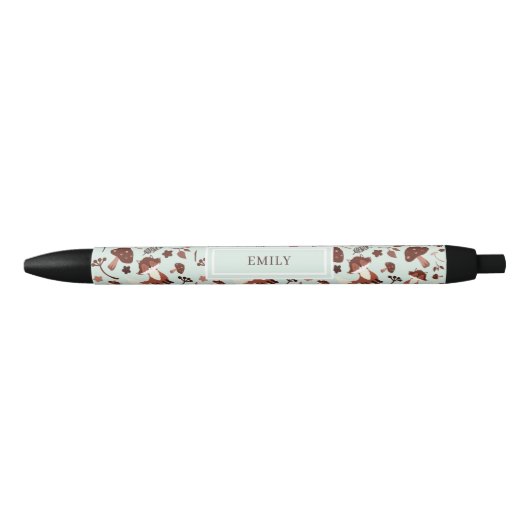 Whimsical Fox zwarte inkt pen (Voorkant)