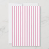 Whimsical frame with bow birthday invitation save the date (Achterkant)