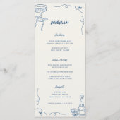 Whimsical Frans Feestelijke Verbindingsfeest of Br Menu (Voorkant)