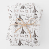 Whimsical French Inpakpapier Vel (In situ)