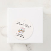 Whimsical Fresh Off The Market Bridal Shower Bedankjes Labels (In situ)