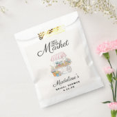 Whimsical Fresh Off The Market Bridal Shower  Bedankzakje (Gezegeld)