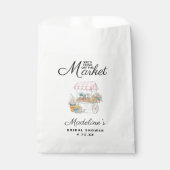 Whimsical Fresh Off The Market Bridal Shower  Bedankzakje (Voorkant)
