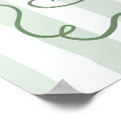 Whimsical Fresh Off the Market Sage groene bruid Poster (Hoek)