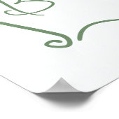 Whimsical Fresh Off the Market Sage groene bruid Poster (Hoek)