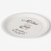 Whimsical Fresh Op De Markt Bruidsfeest  Papieren Bordje (Gekanteld)