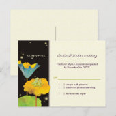 Whimsical Frog Couple Wedding RSVP Uitnodiging Briefkaart (Voorkant / Achterkant)