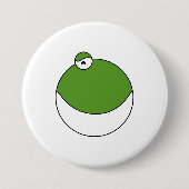 Whimsical Frog Face Patches & Buttonnen Ronde Button 7,6 Cm (Voorkant)