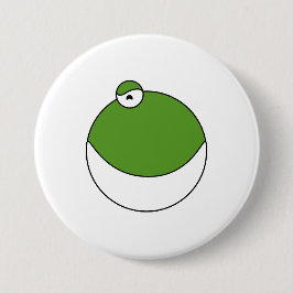 Whimsical Frog Face Patches & Buttonnen Ronde Button 7,6 Cm