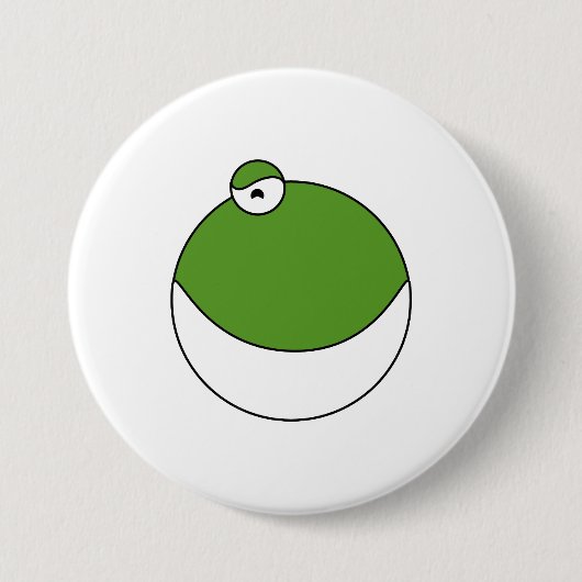 Whimsical Frog Face Patches & Buttonnen Ronde Button 7,6 Cm (Voorkant)