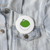Whimsical Frog Face Patches & Buttonnen Ronde Button 7,6 Cm (In situ)