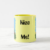 Whimsical Frog Prince met Crown Tweekleurige Koffiemok (Center)