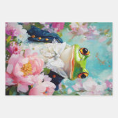 Whimsical Frog Prince Verpakking Papieren Bladen Inpakpapier Vel (Voorkant)