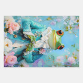 Whimsical Frog Prince Verpakking Papieren Bladen Inpakpapier Vel (Voorkant 2)