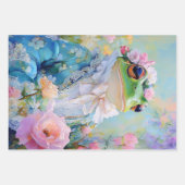 Whimsical Frog Prince Verpakking Papieren Bladen Inpakpapier Vel (Voorkant 3)