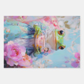 Whimsical Frog Prince Verpakking Papieren Bladen Inpakpapier Vel (Voorkant 2)