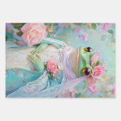 Whimsical Frog Prince Verpakking Papieren Bladen Inpakpapier Vel (Voorkant)