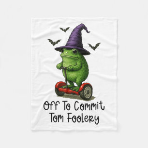 Whimsical Frog Wizard gaat Tom voor gek zetten Fleece Deken