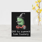 Whimsical Frog Wizard gaat Tom voor gek zetten Kaart (Gele Bloem)