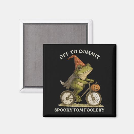 Whimsical Frog Wizard gaat Tom voor gek zetten Magneet (Voorkant / Achterkant)