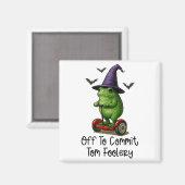 Whimsical Frog Wizard gaat Tom voor gek zetten Magneet (Voorkant / Achterkant)