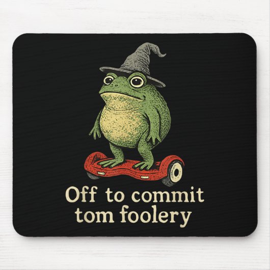 Whimsical Frog Wizard gaat Tom voor gek zetten Muismat (Voorkant)