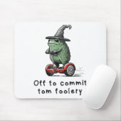 Whimsical Frog Wizard gaat Tom voor gek zetten Muismat (Met muis)