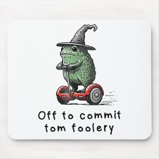 Whimsical Frog Wizard gaat Tom voor gek zetten Muismat (Voorkant)