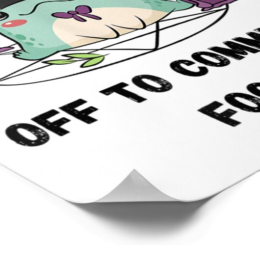 Whimsical Frog Wizard gaat Tom voor gek zetten Poster (Hoek)