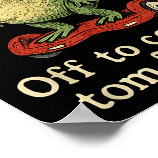 Whimsical Frog Wizard gaat Tom voor gek zetten Poster (Hoek)