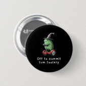 Whimsical Frog Wizard gaat Tom voor gek zetten Ronde Button 5,7 Cm (Voorkant /achterkant)