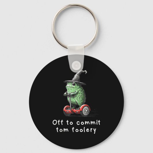 Whimsical Frog Wizard gaat Tom voor gek zetten Sleutelhanger (Voorkant)