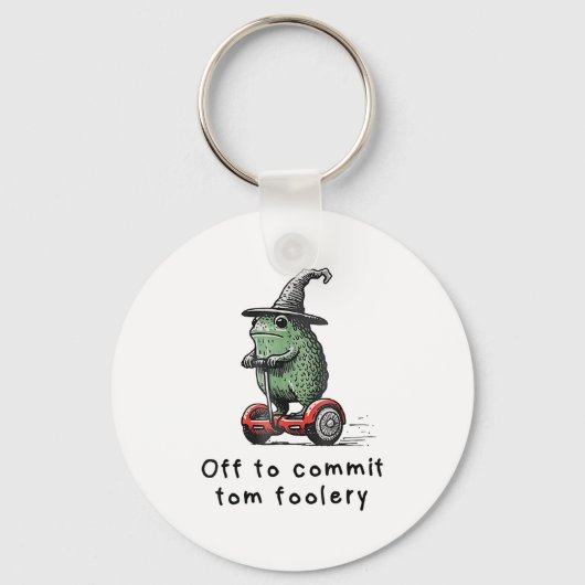 Whimsical Frog Wizard gaat Tom voor gek zetten Sleutelhanger (Voorkant)