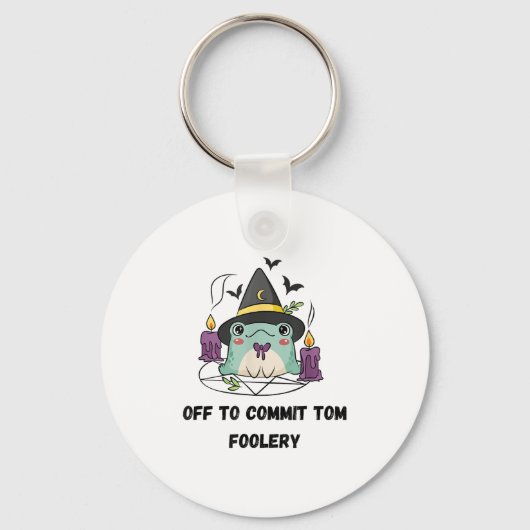 Whimsical Frog Wizard gaat Tom voor gek zetten Sleutelhanger (Voorkant)