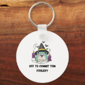 Whimsical Frog Wizard gaat Tom voor gek zetten Sleutelhanger (Voorkant)