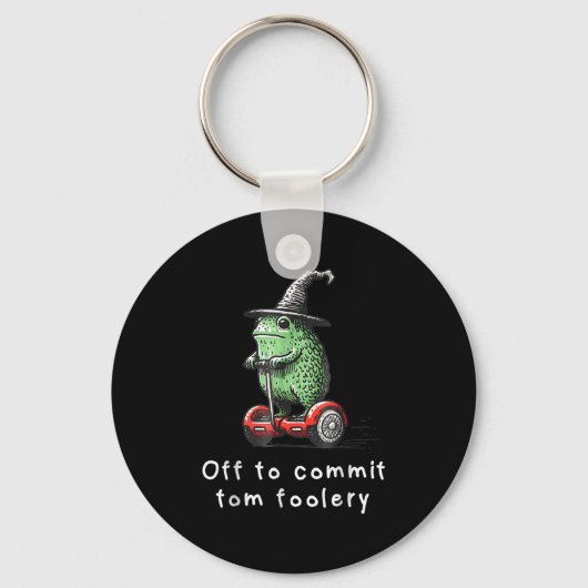 Whimsical Frog Wizard gaat Tom voor gek zetten Sleutelhanger (Voorkant)