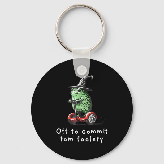 Whimsical Frog Wizard gaat Tom voor gek zetten Sleutelhanger (Voorkant)