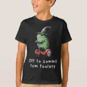 Whimsical Frog Wizard gaat Tom voor gek zetten T-shirt (Voorkant)
