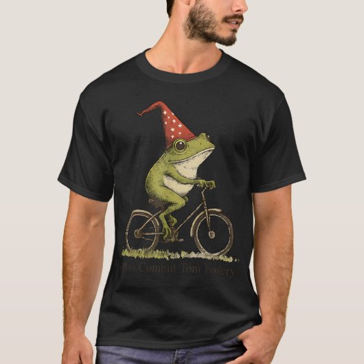 Whimsical Frog Wizard gaat Tom voor gek zetten T-shirt (Voorkant)