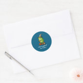 Whimsical Frog Wizard Meme Uit Ronde Sticker (Envelop)