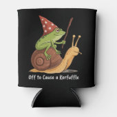 Whimsical Frog Wizard Off to Cause A Kerfuffle Blikjeskoeler (Voorkant)