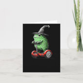 Whimsical Frog Wizard Off To Commit Tom Foolery Fr Kaart (Voorkant)