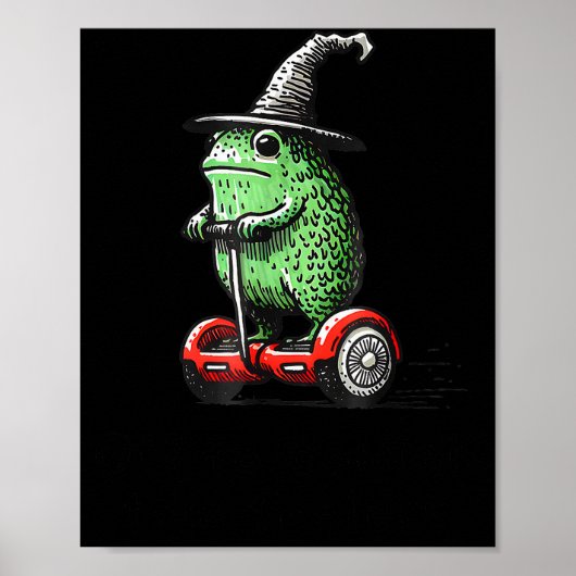 Whimsical Frog Wizard Off To Commit Tom Foolery Fr Poster (Voorkant)